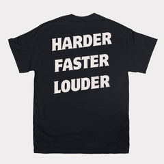 EST 68 Harder Faster Louder Black T-Shirt