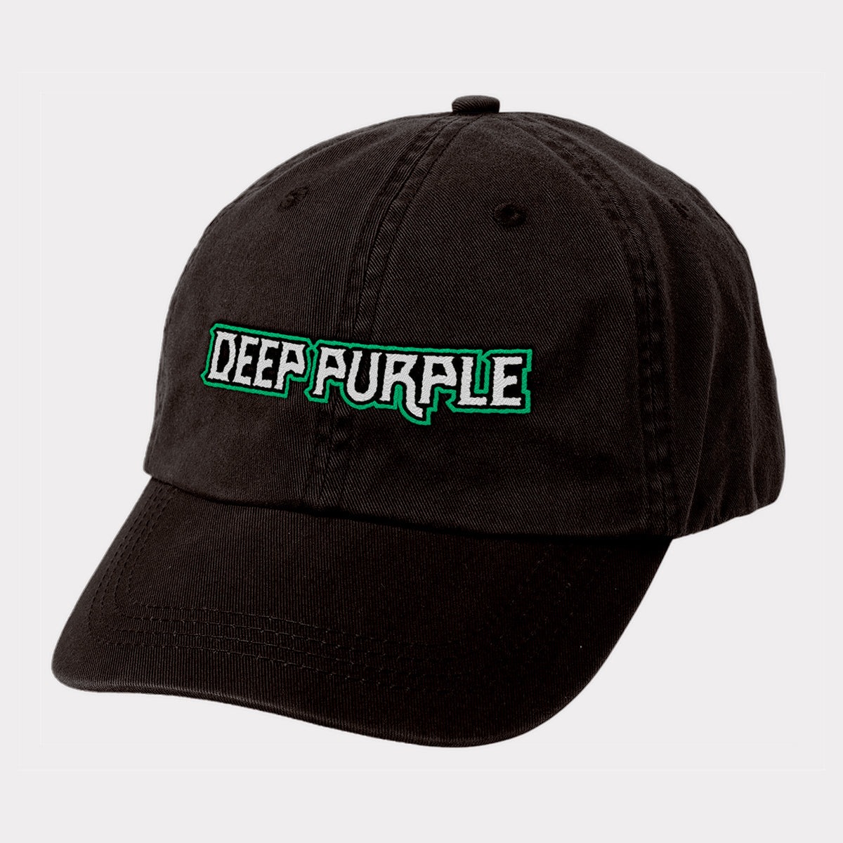 ‘NEW CLASSIC’ LOGO - BLACK 6-PANEL CAP | Deep Purple
