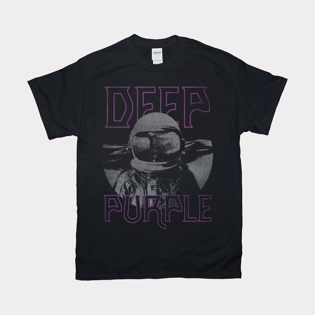 Deep Purple WHOOSH! HELMET - MEN'S BLACK T-SHIRT